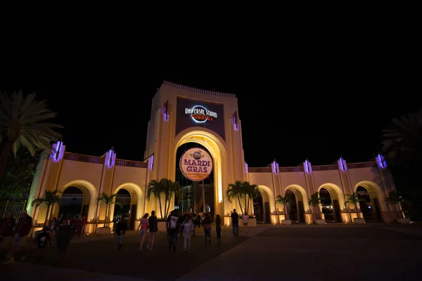 Orlando Stany Zjednoczone Ameryki Marzec 2017 Wstęp Universal Studios Nocą — Zdjęcie stockowe