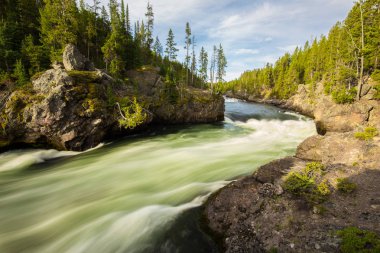 River in Yellowstone National Park, Wyoming, Abd