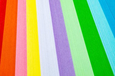 Renkli parlak kağıda yakın çekim