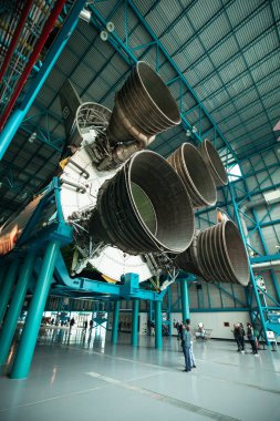 Apollo / Saturn V Merkezi, uzay hangar roket Kennedy Uzay Merkezi, Florida, ABD ile