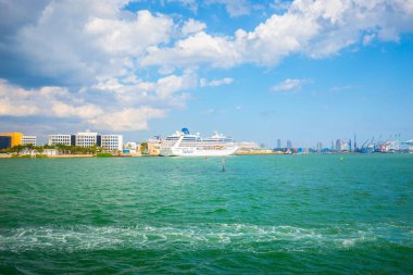ABD, Florida, Miami - 17 Şubat 2017: Miami Uluslararası Boat Show, Downtown Miami, Key Biscayne