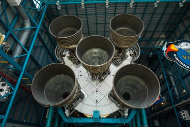 Apollo / Saturn V Merkezi, uzay hangar roket Kennedy Uzay Merkezi, Florida, ABD ile