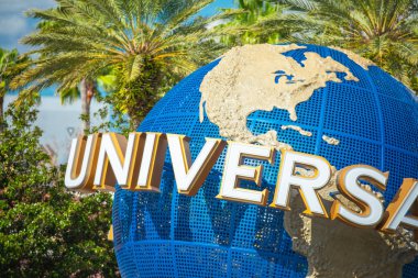 Orlando, Amerika Birleşik Devletleri - 23 Kasım 2018: Universal Studios Orlando, Florida, ünlü evrensel dünya