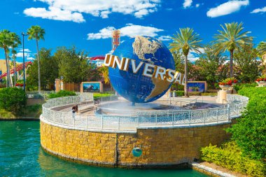 Orlando, Amerika Birleşik Devletleri - 23 Kasım 2018: Universal Studios Orlando, Florida, ünlü evrensel dünya