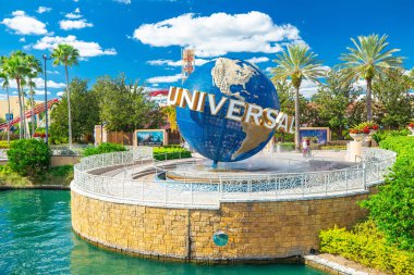 Orlando, Amerika Birleşik Devletleri - 23 Kasım 2018: Universal Studios Orlando, Florida, ünlü evrensel dünya