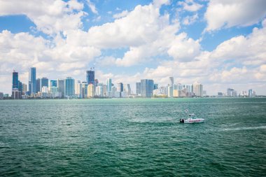 ABD, Florida, Miami - 17 Şubat 2017: Miami Uluslararası Boat Show, Downtown Miami, Key Biscayne