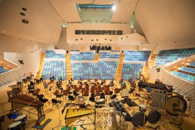 Konser Salonu yeni dünya Senfoni, Miami Beach, Florida, ABD, iç