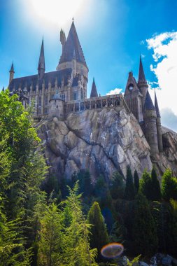 Orlando, Florida, Abd - 11 Mart 2017: Macera Adaları'ndaki hogwarts kalesi