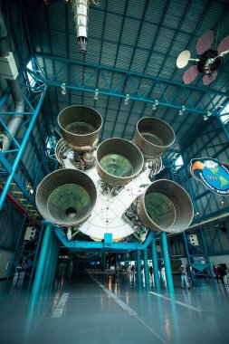 Apollo / Saturn V Merkezi, uzay hangar roket Kennedy Uzay Merkezi, Florida, ABD ile
