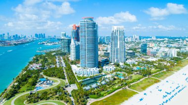 South Beach, Miami Beach, Florida, ABD havadan görünümü