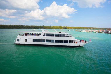 ABD, Florida, Miami - 17 Şubat 2017: Miami Uluslararası Boat Show, Downtown Miami, Key Biscayne