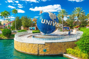 Orlando, Amerika Birleşik Devletleri - 23 Kasım 2018: Universal Studios Orlando, Florida, ünlü evrensel dünya