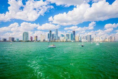 ABD, Florida, Miami - 17 Şubat 2017: Miami Uluslararası Boat Show, Downtown Miami, Key Biscayne