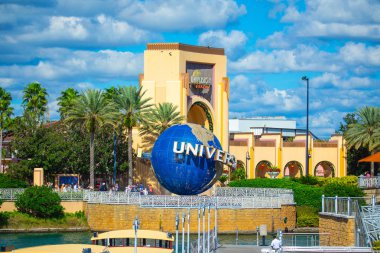 Orlando, Amerika Birleşik Devletleri - 23 Kasım 2018: Universal Studios Orlando, Florida, ünlü evrensel dünya