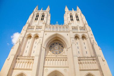 Washington, Dc, ABD - 15 Nisan 2016: Güzel The National Cathedral manzarası