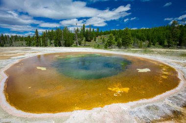 güzel zafer Şofben Yellowstone Milli Parkı, Wyoming, ABD