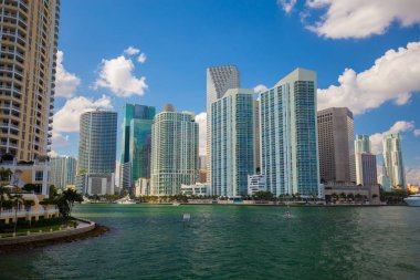 ABD, Florida, Miami - 17 Şubat 2017: Miami Uluslararası Boat Show, Downtown Miami, Key Biscayne