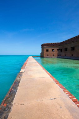 İç savaş Fort Jefferson ve Meksika Körfezi'nde Kuru Tortugas Milli Parkı, Florida, ABD