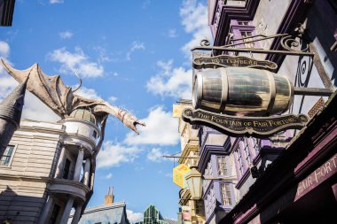 Orlando, Amerika Birleşik Devletleri - 11 Şubat 2017: Harry Potter Universal Studios Dragon'da