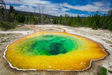 güzel zafer Şofben Yellowstone Milli Parkı, Wyoming, ABD