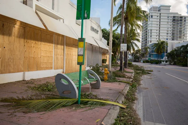 Miami Beach Florida Septiembre 2017 City Miami Beach Después Del — Foto de Stock