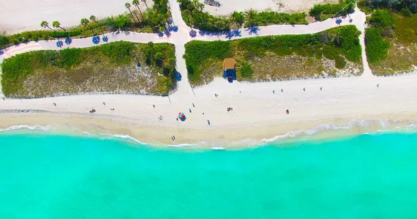 Vista Aérea South Beach Miami Beach Florida — Foto de Stock