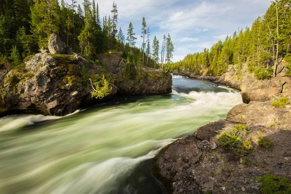 River Yellowstone National Park Wyoming Estados Unidos — Foto de Stock