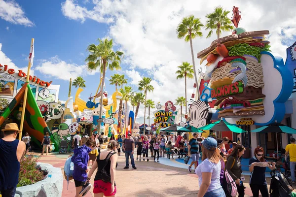 Orlando, Florida, ABD - 11 Mart 2017: Macera Adaları'nda Toon Lagoon yerleri, Universal stüdyo