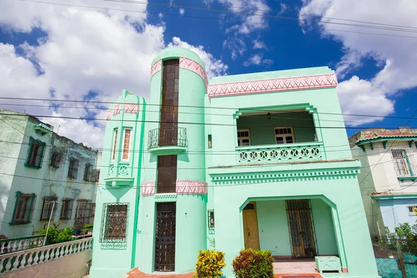 Antigos Edifícios Coloridos Rua Centro Histórico Havana Cuba — Fotografia de Stock