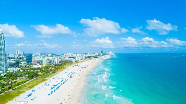 Vista Aérea South Beach Miami Beach Florida — Foto de Stock