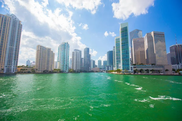 Edificios Agua Miami Beach South Beach Florida — Foto de Stock