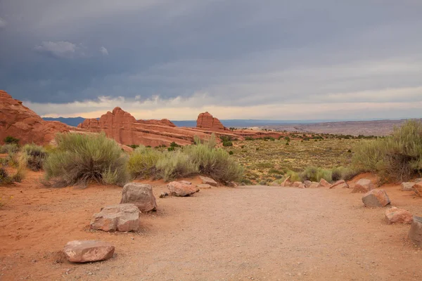 Piękny Krajobraz Red Rock Canyon National Ochrony Obszaru Nevada Stany — Zdjęcie stockowe