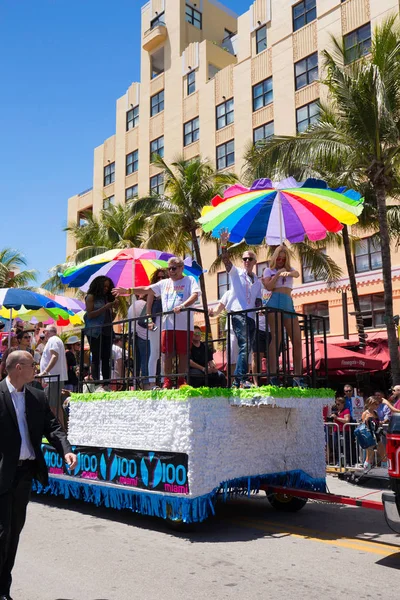 Miami Florida Nisan 2016 Yıllık Miami Beach Gay Pride Parade — Stok fotoğraf