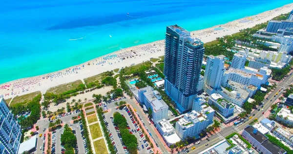 Luchtfoto Van South Beach Miami Beach Florida Vsa — Stockfoto