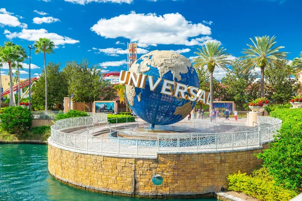 Orlando Usa Listopadu 2018 Slavná Univerzální Globe Universal Studios Orlandu — Stock fotografie