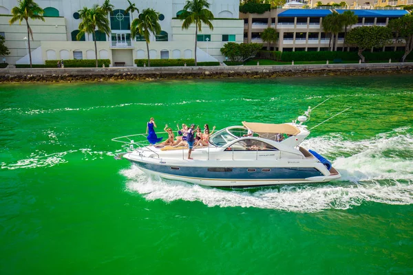 Usa Florida Miami Febrero 2017 Miami International Boat Show Centro — Foto de Stock