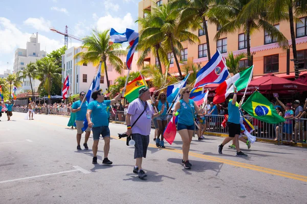 Miami Florida Nisan 2016 Yıllık Miami Beach Gay Pride Parade — Stok fotoğraf