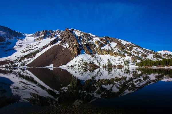 Reflectie Van Bergen Jackson Lake Nabij Yellowstone Grand Teton National — Stockfoto