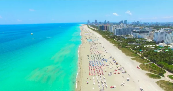 Vista Aérea South Beach Miami Beach Florida — Foto de Stock