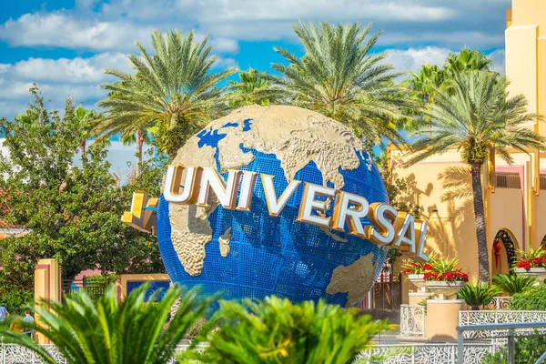 Orlando Yhdysvallat Marraskuu 2018 Kuuluisa Universal Globe Universal Studiosilla Orlandossa — kuvapankkivalokuva