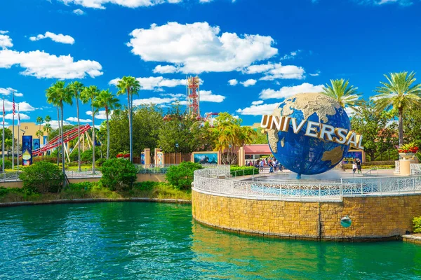 Orlando Usa Listopadu 2018 Slavná Univerzální Globe Universal Studios Orlandu — Stock fotografie