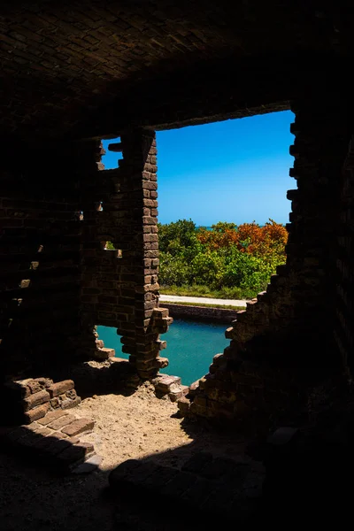 Wojna Domowa Fort Jefferson Zatoki Meksykańskiej Dry Tortugas National Park — Zdjęcie stockowe