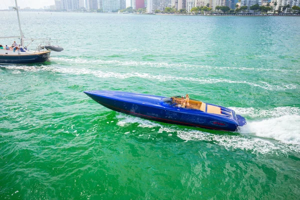 Usa Florida Miami February 2017 Miami International Boat Show Downtown — Stock Photo, Image