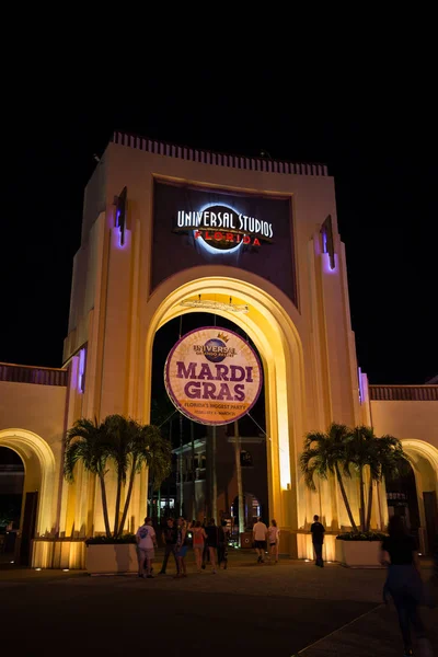 Orlando Verenigde Staten Maart 2017 Toegang Tot Universal Studios Nachts — Stockfoto