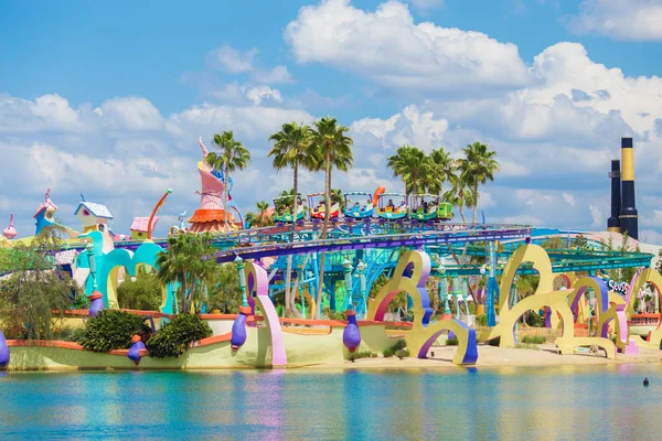 Roller Coaster Lake Universal Islands Adventure Theme Park Universal Orlando — Stock Photo, Image