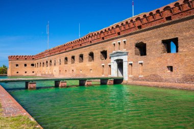 İç savaş Fort Jefferson ve Meksika Körfezi'nde Kuru Tortugas Milli Parkı, Florida, ABD