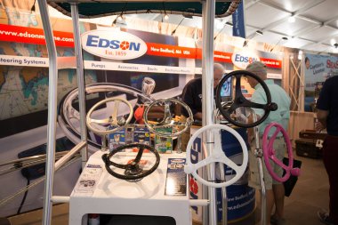 Abd. Florida. Miami. 17 Şubat 2017: Miami Uluslararası Boat Show. Miami şehir merkezi, Key Biscayne