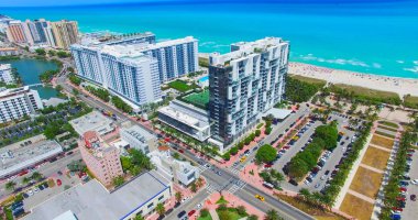 South Beach, Miami Beach, Florida, ABD havadan görünümü