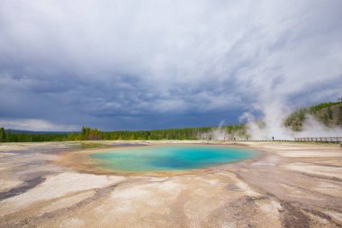 Yellowstone Milli Parkı, Wyoming, ABD güzel Şofben