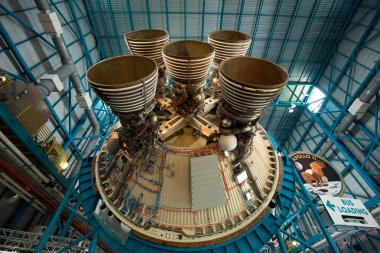 Apollo / Saturn V Merkezi, uzay hangar roket Kennedy Uzay Merkezi, Florida, ABD ile